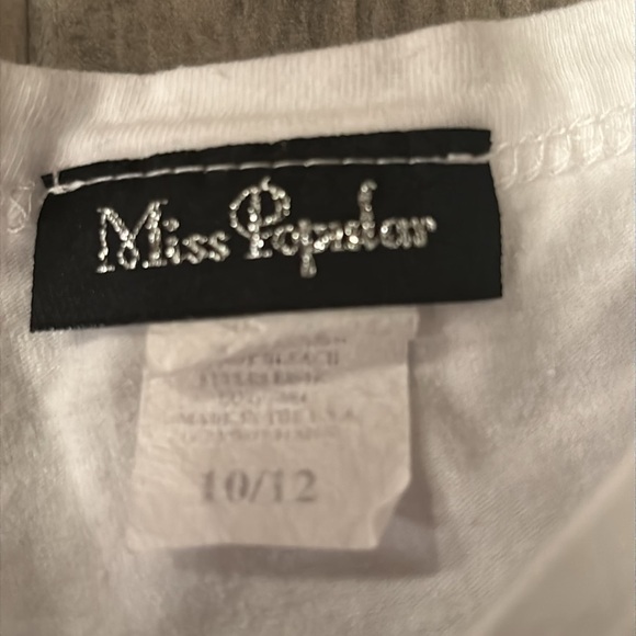 Miss Popular Girls Tank Top With Rainbow and Heart Size 10/12 - Picture 4 of 5